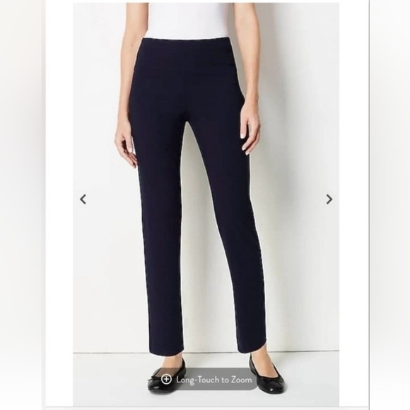 J Jill Wearever Black Stretchy Smooth Feel Pull On Pants Medium - Picture 1 of 4